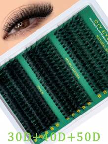 270pcs/290pcs/300Pcs Fluffy Lash Clusters 30D+40D+50D/40D+60D+80D/60D+80D+100D Individual Eyelash Thick Cluster Eyelash Extensions D Curl Lashes Clusters Individual Lashes 10-16MM Wispy Cluster Lashes