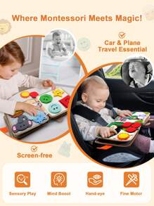 Montessori Cicha Książka Dla Maluchów 18M+ Dzieci Żyrafa Filcowa Zajęta Książka Zmywalne Książki Opowieści Dla Przedszkolaków Przedszkolna Tablica Edukacyjna Dla Chłopców Dziewczynek 2 3 4 5