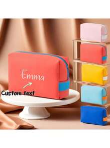 Customized Multi-Color Waterproof Makeup Bag, Fashionable And Convenient Toiletry Organizer