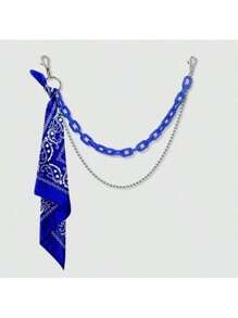 Hip-Hop Style Cashew Flower Waistband, Street Dance Accessories Include Scarf, Pants Chain, Bag Charm, Keychain, Multipurpose Fall, Autumn, Halloween