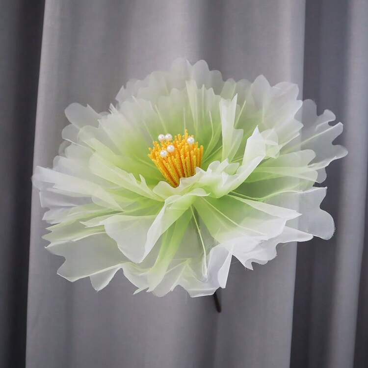 50cm Silk Peony Artificial Flower - Elegant Wedding Decoration, Home Backdrop Floral Arrangement, Realistic Green Stem, Perfect For Valentine's Day & Special Events, Rustic Wedding Decorations Gifts Birthday Graduation - Multicolor - View 11