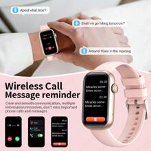 LIGE LIGE Fashionable Smart Watch For Women Silicone Band 100+ Workout Modes 1.47 Inch DisplayWeather Notifications Custom Faces Activity Tracker