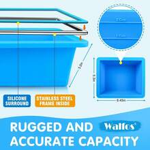 2cup Silicone Freezing Tray With Lid - Easy Meal Prep Container And Kitchen Storage Solution, Make Perfect Freezing,Storing Soups, Foods, Stews, Dips Or Sauces Simple And Convenient-4-PACK BLUE - Nhiều màu - Xem 5