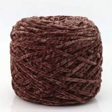 1 Stück 200g Chenillegarn 6mm dick, handgemachtes DIY Gehäkeltes Samt-Effektgarn für Stricken, Schals, Mützen, weiche Decken