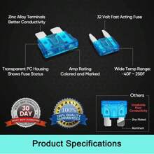 306PCS Car Blade Fuses Assortment Kit Assorted Blade Auto Car Truck Automotive