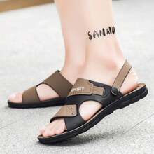 Offre spéciale Sandales pour hommes Loisirs Randonnée en plein air Sandales pour hommes Chaussures de plage Tongs pour hommes Bout ouvert Plat