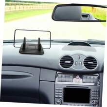 [Soporte ergonómico para teléfono para conducir] Soporte ergonómico para teléfono de silicona para el salpicadero - Soporte para coche antideslizante, ángulo de visión de 120° para conducir, sin necesidad de batería