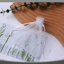 Gift Packaging Bags With Drawstring Closure, High Quality Transparent Party Gift Packaging Bags, Organza Candy Bags, Jewelry Pouches, Wedding Decor Bags, Makeup Bags, Candles, Soap Packaging Bags, Protective Bags To Prevent Bird And Animal Damage, Suitable For Christmas, Weddings, Parties, And Various Holiday Packaging Supplies