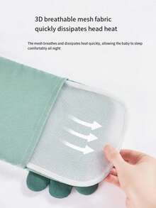 1 件婴儿荞麦枕，新生儿枕头，卡通防扁头枕，柔软透气幼儿午睡枕，育儿配件 - 小恐龍 - 查看 8