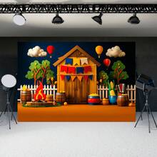 Photographic Panel June Festival Scenery Fabric - FDFJN0136 - 查看 2