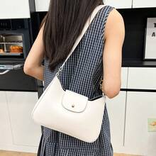 2025 New Fashion Simple Minimalist Baguette Shoulder Bag, Summer - Multicolor - View 11