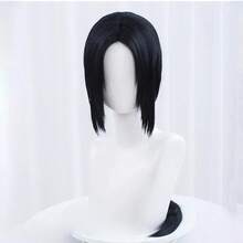 アニメうちはイタチコスプレウィッグうちはイタチロングストレート黒耐熱人工毛コスプレウィッグ - ウィッグのみ - チェックする 8