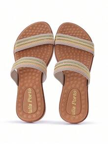 Soft Comfortable Orthopedic Flat Sandal Fast Shipping - 奶油 - 查看 1
