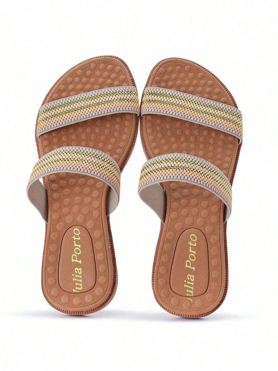 Soft Comfortable Orthopedic Flat Sandal Fast Shipping - 奶油 - 查看 1