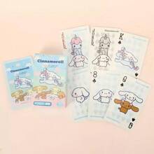 Sanrio Sanrio Cinnamoroll Official Licensed Cute Cartoon Series Playing Cards, Featuring The Adorable Sanrio Family Characters, Vibrant Colorful Design, Fun Casual Entertainment Board Game Cards, Great For Family Interaction, Friends Gathering, Multi-Player Enjoyment