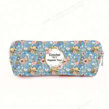 1个/5个装钩针收纳包，拉链式钩针收纳整理袋，轻便易握，印有图案，适合编织爱好者和初学者 - 彩色 - 查看 9