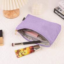 Cosmetiquera para Maquillaje de Pana - Morado - Ver 5