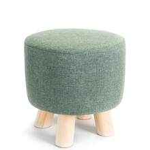 1Pc Elastic Ottoman Cover Solid Color Fabric Stool Covers Square Footrest Covers All-Inclusive Anti Slip Footstool Slipcovers - 4 - View 9