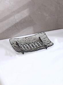 1pc/2pcs Glacier Pattern Soap Dish, Bathroom Vanity Standing Soap Holder, Minimalist & Elegant Soap Dish Rack - Multicolor - View 6