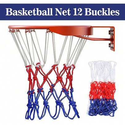 6x Replacement Basketball Nets All Weather Outdoor Net Hoop Standard Ring