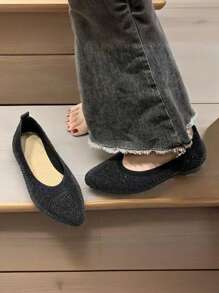 1 Pair Women's Casual Soft Bottom Loafers, Versatile Comfortable Flat Shoes For Work, Sightseeing, Commuting, Travel