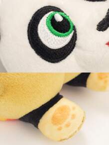 Hasbro Juego de 2 Llaveros de peluche de Kung Fu Panda Po estilo Kawaii (Cabeza + Cola) - Juguetes de peluche miniatura de 3.93 pulgadas | Regalo para cumpleaños | Accesorios lindos