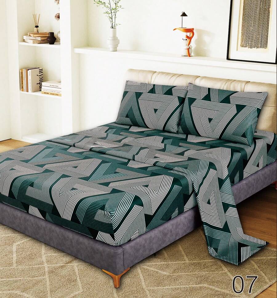 Sheet Sets With Pillowcases - 墨綠色 - 查看 1