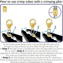 Beadsmith 3 Size Variety Pack Gold Plated Crimp Tube Beads 475 Total - Plaquedeoro - Ver 5