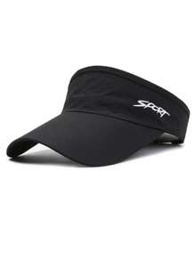 Casquette snapback coréenne imprimée de lettres de sport, chapeau sans partie supérieure pour homme offrant une protection contre le soleil, style minimaliste à la mode pour l'été