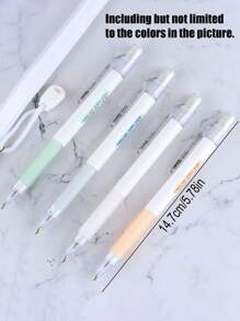 Lápiz automático de moda y sencillo con borrador, útiles escolares, material escolar, de vuelta al colegio