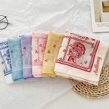 Custom Color Printing Name Scarf – Women's Hair Ribbon, Neck Scarf, Headband, Spring Summer Square Scarf – Multiple Colors