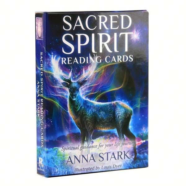 Cartas do Oráculo do Espírito Sagrado - Baralho de adivinhação mística com código QR para guia em PDF, jogo de cartas de edição colecionável, jogo de tabuleiro, presente de Halloween, presente de Natal, presente de Ano Novo, jogo de brinquedo
