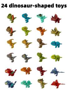 Hay 5 paquetes para elegir: 1-4 pulgadas Juguetes de dinosaurios que muerden los dedos, hechos de plástico ABS, juguetes de dinosaurios que simulan animales dinosaurios, juguetes lindos para aliviar el estrés, con una variedad de colores y formas que incluyen pequeños Tiranosaurio Rex, Triceratops, Velociraptor y otros dinosaurios.
