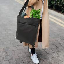 Chariot de courses pliable avec roues - 2 en 1 sac réutilisable pour courses - Chariot de courses pliable - Sac de voyage - Multicolore - Voir 8