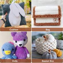 1 Stück 200g Chenillegarn 6mm dick, handgemachtes DIY Gehäkeltes Samt-Effektgarn für Stricken, Schals, Mützen, weiche Decken