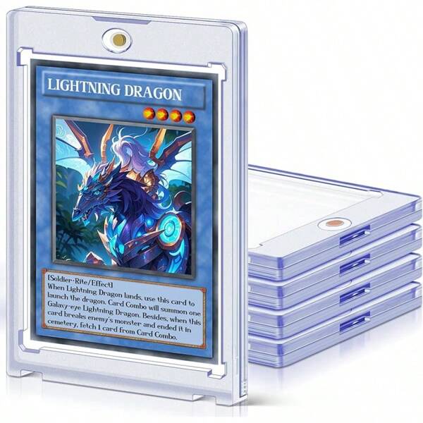 50ct Magnetic Card Holders Cases, 35pt Acrylic Baseball Hard Plastic Card Fit MTG, TCG, Standard Cards, Sports Cards Storage And Display