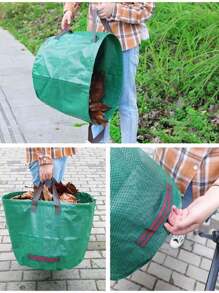 1 Stück wasserundurchlässiger Blatt-Sack mit großem Volumen, faltbarer Garten/Außen Müll-Sammel-Sack