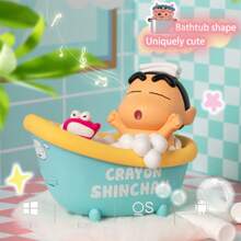 CRAYON SHINCHAN Haut-parleur sans fil créatif et attrayant de Crayon Shin-Chan, dessin animé mignon en forme de baignoire où le haut-parleur de Shin-Chan peut être inséré. Ornement raffiné, cadeau d'anniversaire.