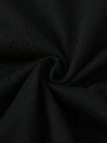 T-shirt imprimé crâne d'hache pour hommes grandes tailles, haut décontracté et confortable, style emo - Noir - Voir 5