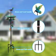 1pc Metal Bird Feeding Bath Bowl, Decorative Ground Stand For Garden, Yard, Lawn, Suitable For Backyard Birdbath, Bird Feeding, Gift For Parents, Friends Room Decor Bedroom Decor Home Decor Wall Decor