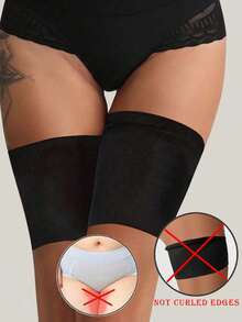 1Pair Women Anti Chafing Thigh Bands Band High Elastic Silica Gel Anti-Friction Protection Leg Warmer Anti Hooks Thigh Bandages