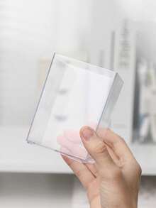 (1 件) 极简主义品质透明亚克力 DIY 多功能笔筒、化妆品收纳盒、文具收纳盒、化妆刷架，适用于办公室和书房、返校、学校用品、铅笔盒、铅笔袋、书包