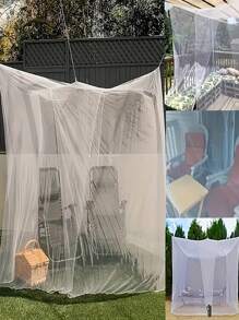 Juego de 3 mosquiteros de cama, mosquitero de dosel para decoración de habitaciones y anti-insectos, red de mosquitos resistente para interior y exterior, malla para carpa de acampada exterior, cortina de red cuadrada para litera, camping, ropa de cama, patio, fácil instalación