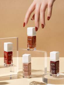 Nuevo esmalte de uñas a base de agua de 10ml para 2025, que se puede rasgar y tirar sin olor peculiar, y el rojo vino es adecuado para verano y otoño - Adecuado para mujeres y niñas que pueden hacer su propio DIY