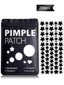 352 szt. plastrów w kształcie gwiazdek, okrągłe plastry, osłona twarzy - bezzapachowe, parabenowe - unisex dla dorosłych, kompatybilne ze wszystkimi typami skóry, bez zapachu, bez alkoholu, bez składników, delikatne i niedrażniące, stosowane do dekoracji twarzy, zakrywające trądzik i niedoskonałości za pomocą uroczych naklejek, zabawne naklejki z kreskówek, wodoodporne i odporne na pot mini naklejki, odpowiednie na imprezy, do biur i inne okazje z uroczymi naklejkami