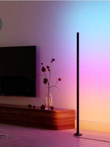 NBBUFF 47 Zoll RGBIC Ecken Stehlampe für Heim-Dekoration, Farbwechsel Ambiente Beleuchtung mit App, Fernbedienung und Steuerbox, Musiksynchronisation, Zeitsteuerung, Eckenlampe für Wohnzimmer-Dekoration, Schlafzimmer und Gaming Zimmer