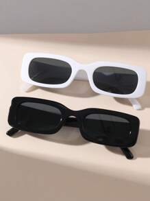 2 piezas Gafas de moda diarias con estilo Y2K lindas para adolescentes