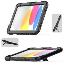 Funda a prueba de golpes y doblado para iPad, de PC duro con bordes de silicona blanda, antiarañazos, antichoques, con soporte oculto en la parte trasera, compatible con Mini6, Mini7, iPad 9.7, Air11/13 M2 2024, Air11/13 M3 2025, Pro11/13 M4 2024, iPad 10.2, iPad 7th, iPad 8th, iPad 9th, Pro 11, Air 4, Air 5, iPad 10th/11th, de 10.9 pulgadas