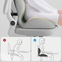 Ergonomic Seat Cushion, Tailbone Pain Relief Cushion With Lumbar Support, Office Chair Pad For Coccyx, Sciatica And Lower Back Pain Chair Cushion Chair Pillow Cushions Gaming Chair