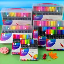 120 piezas de Rotuladores de Doble Punta Fina Tipo Pincel Multicolor para Adultos - para Colorear, Caligrafía, Escritura, Planificadores, Diarios, Notas, Dibujo y Manualidades Escolares - Multicolor - Ver 4